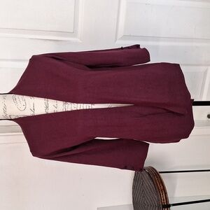 NWT Evolution by Cyrus Cardigan Sweater Burgundy Purple size S